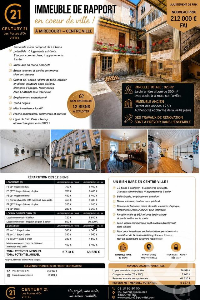 Maison à vendre MIRECOURT